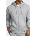 thumbnail image 3 of TheLovely Men's Full Zip Up Lightweight Cotton Blend Fleece Hoodie Sweatshirt, 3 of 5