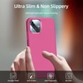 thumbnail image 5 of [5 in 1 for iPhone 11 Case 6.1 inch, with 2 Pack Screen Protector + 2 Pack Camera Lens Protector, Liquid Silicone Slim Shockproof Protective Phone Case [Microfiber Lining]… (Hot Pink), 5 of 14