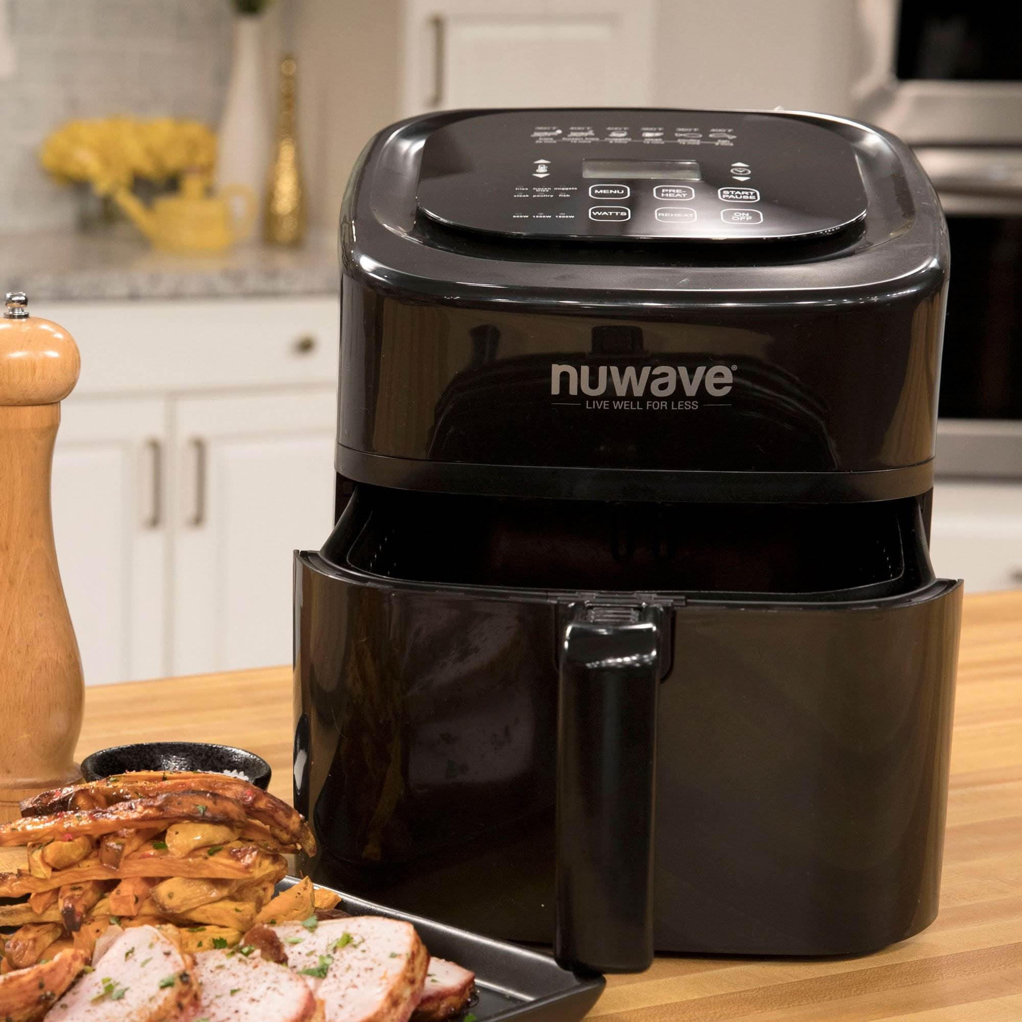 NuWave Brio 6-Quart Non-Stick Digital Electric Air Fryer ...