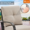 thumbnail image 5 of Ulax Furniture 4 Pieces Outdoor/Indoor Aluminum Patio Conversation Seating Group with Sunbrella Cushions and Coffee Table Side Table for 5 Person, 5 of 9