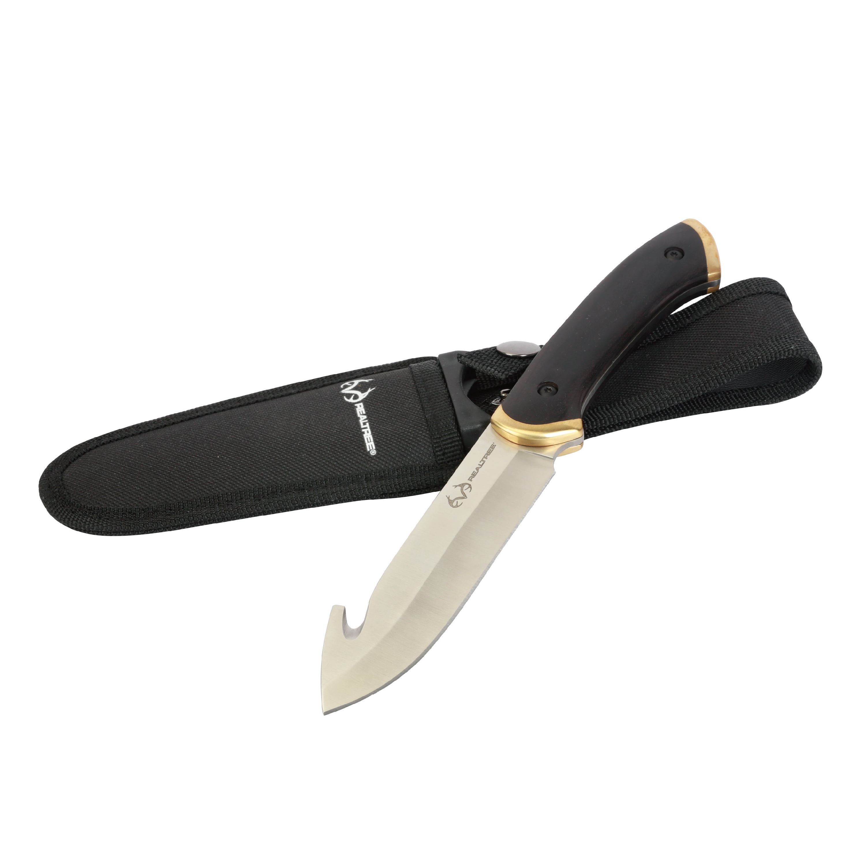 RealTree 4-Pack Knife Set, Fixed & Folding 7Cr17MoV Steel Blades with Sheaths