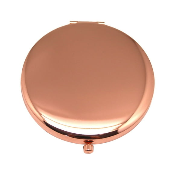 Make Up Mirror Clearance, Bradem Pocket Makeup Small Portable Small Round Makeup Hand Metal Cosmetics 1 Compact Makeup, Makeup Magnifying Glass Clearance Sale! 1×Double-Sided Makeup Mirror, Gold