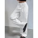 thumbnail image 5 of Pantalones Anchos y Holgados para Mujer, Estilo Palazzo Harén, Informales, A Rayas, con Cintura Elástica y Bolsillos S, 5 of 7