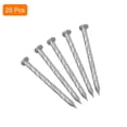 thumbnail image 3 of Uxcell 25 Pack Fence Deck Nails, 1 3/16 Inch 304 Stainless Steel Spiral Deck Nail, Silver, 3 of 6