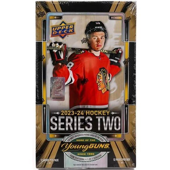 2023/24 Upper Deck Series 2 Hockey Hobby Box 12 Packs per Box, 12 Cards per Pack