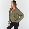 thumbnail image 5 of SUNBS Drawstring Zip Up Hoodies for Women Fall Sweatshirts Jackets Casual Comfy Tops Outfits Clothes with Pocket, 5 of 6