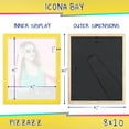 thumbnail image 3 of Icona Bay 8x10 Yellow Solid Wood Picture Frame, 1 Pack, Pizzazz Tabletop Frames, 3 of 7