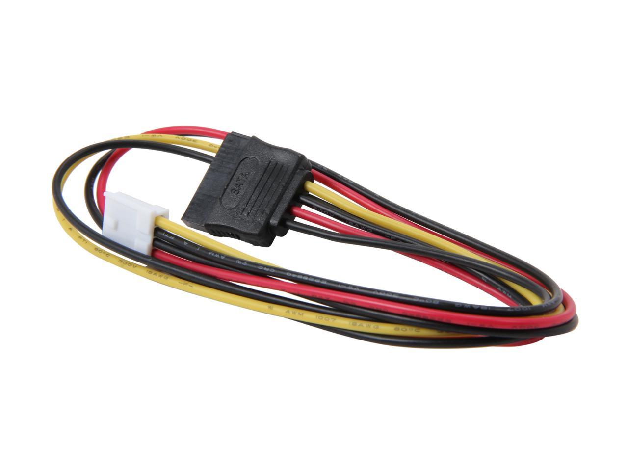 BYTECC SATA-FDD-20 1.66 ft. SATA Power 15pin To FDD Power 4pin Cable Female to Female