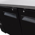 thumbnail image 2 of Heavy Duty Commercial Black Back Bar Cooler with 2 solid doors (27" depth 58" length), 2 of 8