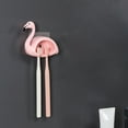 thumbnail image 2 of Hemoton 2 pcs  Flamingo Soap Holder Soap Dish Wall Mounted Storage Organizer for Home (Soap Box）, 2 of 8