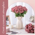 thumbnail image 4 of Flores artificiales con forma de hotop, 40 unidades, con tallo largo de 51 cm, 4 of 6