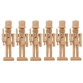 thumbnail image 1 of 6Pcs 12cm Blank Wooden Nutcracker DIY Christmas Soldier Figurines (Random Style), 1 of 4