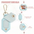 thumbnail image 4 of 2pcs Custom Leather Photo Keychain Personalized Picture Key Chain, Blue, 4 of 7