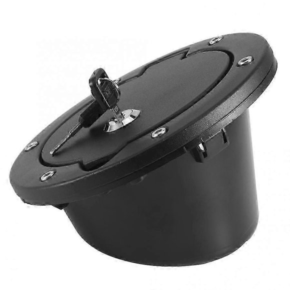 Fuel Tank Gas Cap Cover with Lock Fits for Wrangler JK 4-Door 2-Door 2007 2008 2009 2010 2011 2012 2013 2014 2015 2016 2017