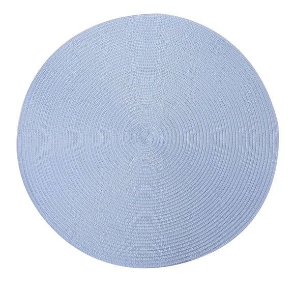 MOPOOR Braided Placemats Set, Washable Woven Cotton and Polyester 15 Inch Place Mats, Heat Resistant Table Mats for Kitchen, Dining, and Party, Natural Table Decor