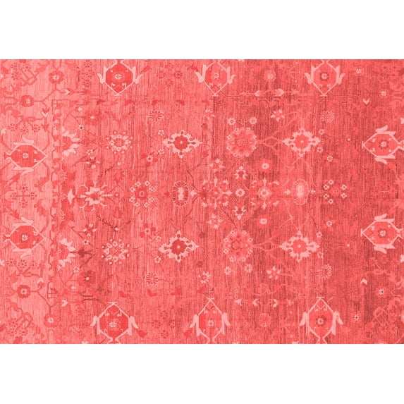 Ahgly Company Indoor Rectangle Oriental Red Traditional Area Rugs, 3' x 5'