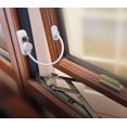 thumbnail image 2 of Cerradura de puerta para ventana, puerta corredera, bloqueo de seguridad para niños y bebés, cables de captura con llave de acero inoxidable, 2 uds., 2 of 5