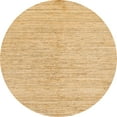 thumbnail image 1 of Ahgly Company Machine Washable Indoor Round Abstract Yellow Area Rugs, 7' Round, 1 of 7