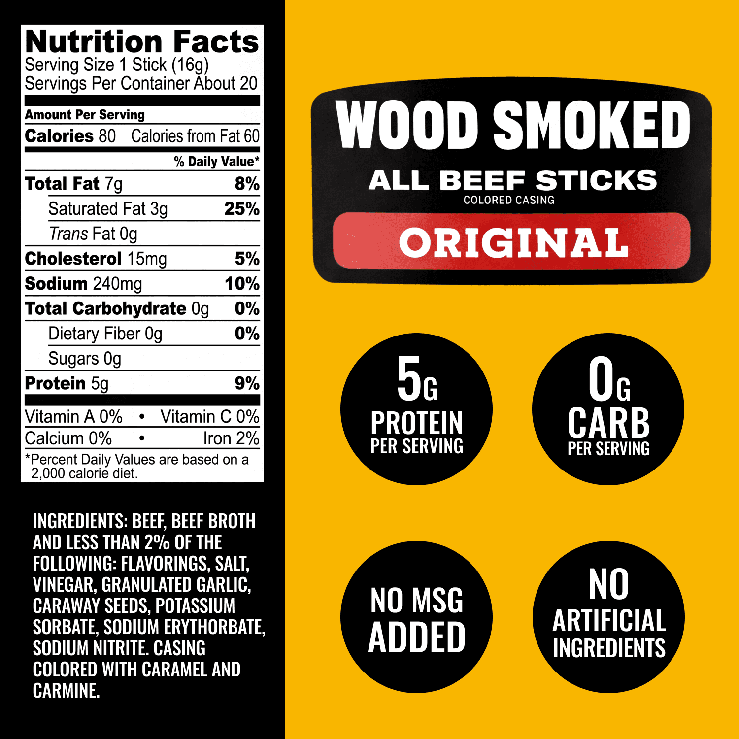Tillamook Country Smoker Original Smoked Sausages, 6g Protein per Serving, 11.2 Oz Jar