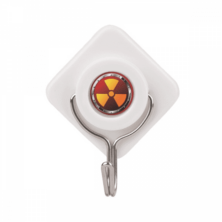 

Logo Radioactive Substances Warning Adhesive Wall Hooks Hanging Self Sticky