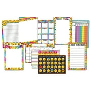 Ashley Productions Smart Poly Emoji Classroom Charts, 13" x 19", 10 Count