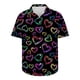 thumbnail image 4 of Camisas de Manga Corta para las Mujeres, Camisa de Botón de Cuello de Vuelta Casual Hecha de 100% Poliéster Ligero para Todo el Uso de Temporada, Camisas de Manga Corta para Hombre, 4 of 8