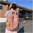 thumbnail image 3 of SQDWYGUO Cute Y2K Aesthetic Backpack Stars Pattern Preppy Backpack Laptop Backpack Back to College Supplies,Pink, 3 of 7
