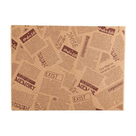 HengDidi 50 Pack Sandwich Wrapping Paper Disposable Oil Absorbent Coated Sheets Rectangular Food Safe Pad Vitality Pattern Design for Burgers Snacks Household Convenient Use