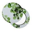 thumbnail image 2 of Fotbe Watercolor Green Leaves Stool Covers Round,Waterproof Round Bar Stool Covers Bar Chair Covers Washable Stool Cushion Slipcover for 12-14 Inch Chair-12 inch, 2 of 7