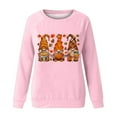 thumbnail image 4 of Meichang Hauts pour Femmes Automne Action de Grâce T-Shirts Graphiques Décontractés Manches Longues Coupe Ample Col Rond Pull Blouse Hauts, 4 of 4