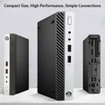 thumbnail image 5 of Restored HP Prodesk 400 G5 Mini Desktop PC Intel Quad-Core i5-9500T, 16GB Ram, 256GB SSD, WiFi, Keyboard and Mouse, Windows 11 Pro (Refurbished), 5 of 7
