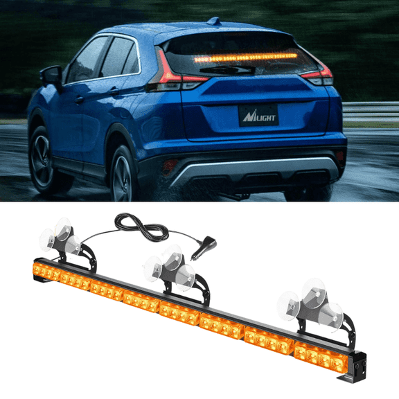 Nilight 35" LED Directional Light Bar, 32 LEDs, 21 Lighting Modes, 12V Vehicle Power Plug, Universal Fit for Trucks and Utility Vehicles
