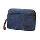 thumbnail image 5 of Bolso de mano para hombre con correa de cuero azul portátil, 5 of 8