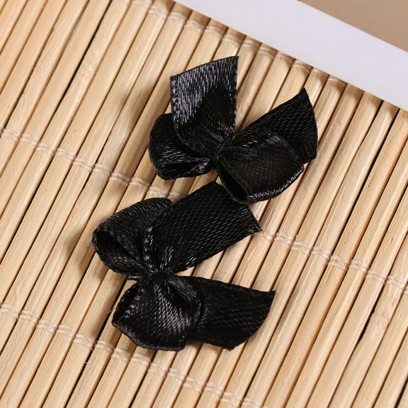 LULULION Small Bows Crafts Hair Bow Black 100Set
