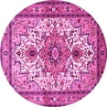 thumbnail image 1 of Ahgly Company Indoor Round Persian Pink Traditional Area Rugs, 3' Round, 1 of 4