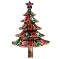 thumbnail image 1 of Christmas Brooch Fashion Rhinestone Xmas Tree Retro Brooch Pin Holiday Brooch, 1 of 6