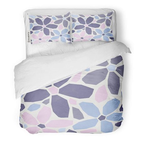 geometric purple bedding