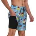 thumbnail image 3 of Fotbe Pirate Marine Animals Men’s Swim Trunks Quick Dry Swim Shorts Board Shorts with Mesh Lining-Large, 3 of 9