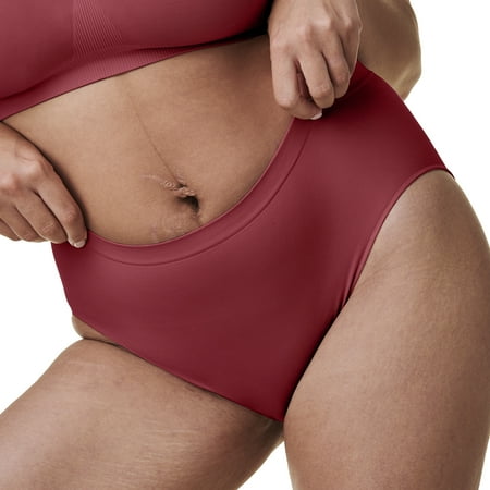 BRAVADO! DESIGNS Sustainable Panty | High-Rise | Seamless | Lipstick | XL/XXL