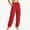 Red plus size cargo pants a1, variant on Women Plus Size Cargo Pants with Pockets Drawstring Loose Long Pants Casual Streetwear Hiking Yoga Lounge Activewear Travel Work Crop Bottoms, Beige 2XL