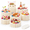 White-8Pack, variant on 8pack Buffet Risers Display Stands Foldable Food For Table Tall Cake Cupcake Cardboard Cylinder Stand Dessert Set Catering Wedding