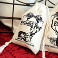 thumbnail image 3 of Chocolate Reindeer Poop - Chocolate Covered Raisins in Vintage Cotton Bag, 3 of 3