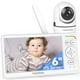 thumbnail image 1 of HelloBaby Monitor de bebé con cámara y audio, primer monitor de cámara para bebé con pantalla IPS de 6 '', sin WiFi, batería de 30 horas, ECO, VOX, conversación bidireccional, visión nocturna, 1000 pi, 1 of 5