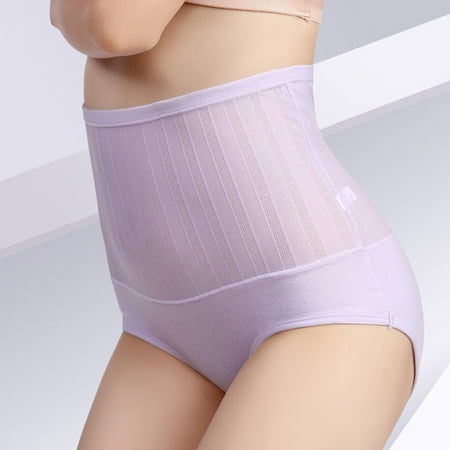 DondPO Womens Underwear Panties for Women Womens High Waist Shapewear Butt Lifter Body Shaper Panty Ladies Slim Waist Trainer Pants Seamless Underwear Lingerie for Women Purple XXL