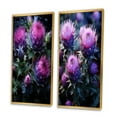 thumbnail image 3 of Designart "Majestic Purple Thistle II" Thistle Framed Wall Art Set Of 2 - Purple Floral Gallery Wall Frame Set For Home Decor, 3 of 7