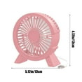thumbnail image 3 of PPgejGEK USB Powered Office Desktop Small Fan Ultra Quiet Renewals Large Airflow Plug in Fan Green White Pink Portable 5.91x5.91inch, 3 of 6