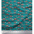 thumbnail image 1 of Soimoi Rayon Fabric Car & Owl Cartoon Print Sewing Fabric Yard 42 Inch Wide, 1 of 3