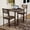 Black, variant on Dining Table Set for 2, 3 Piece Square Kitchen Dining Room Table Set with Spiral Table Legs for Small Spaces, Apartment, Brown