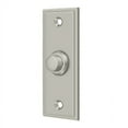 thumbnail image 2 of Deltana BBS333U15 Bell Button; Rectangular Contemporary; Satin Nickel Finish, 2 of 3