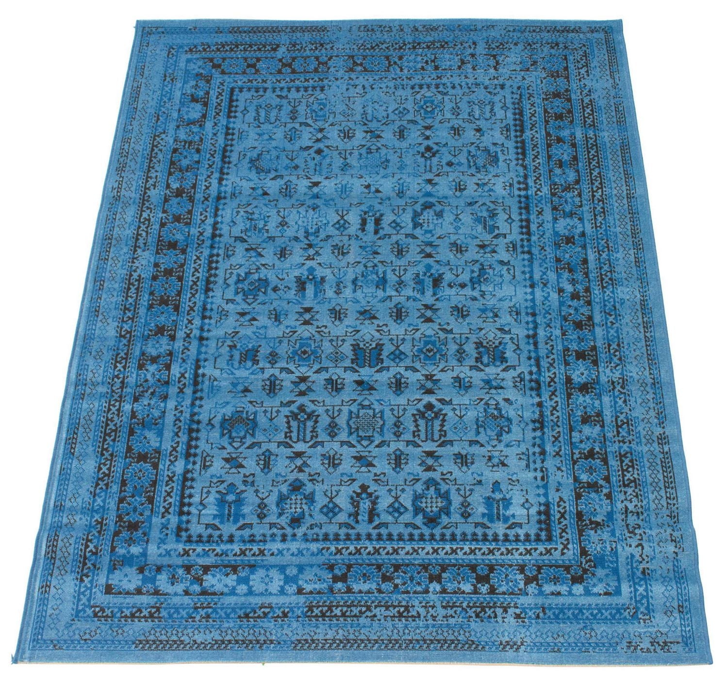 ECARPET Traditional Style Area Rug for Dining Room, Living Room and Bedroom Wilby Blue